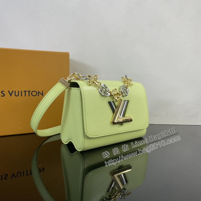 Lv路易威登2023專櫃新款Twist小號手袋 LV水波紋鏈條肩背斜挎女包 M22768 M23074 ydh5190